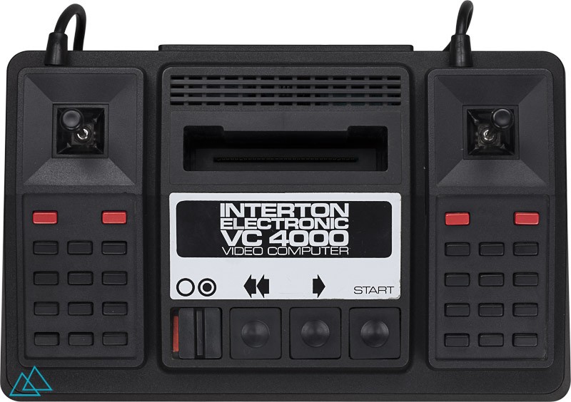 Top view of video game console Interton VC 4000 of the family 1292 Advanced Programmable Video System