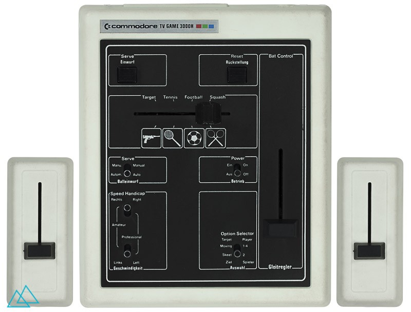 Top view 1977 dedicated video game console Commodore TV Game 3000H