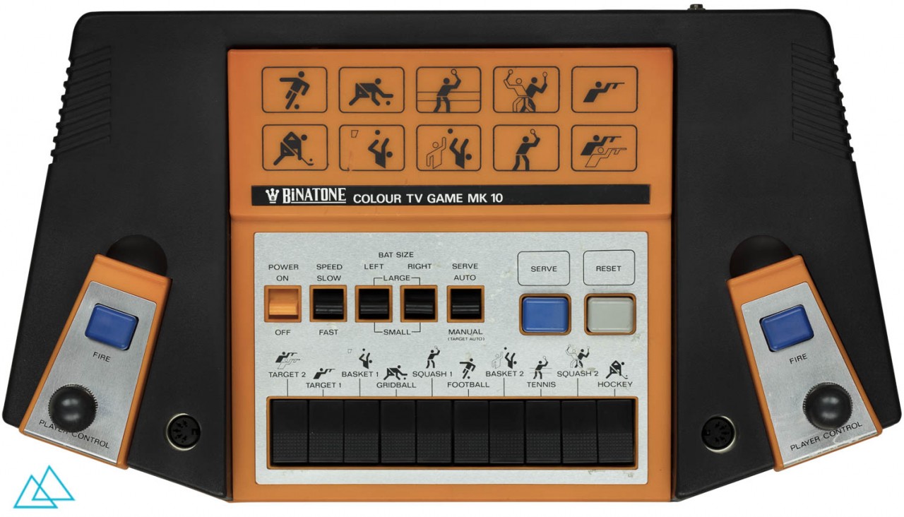 Top view dedicated video game console Binatone MK10 01-4842