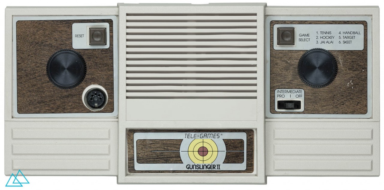 Top view dedicated video game console Tele-Games Gunslinger 2 (Branded Coleco Telstar Marksman)