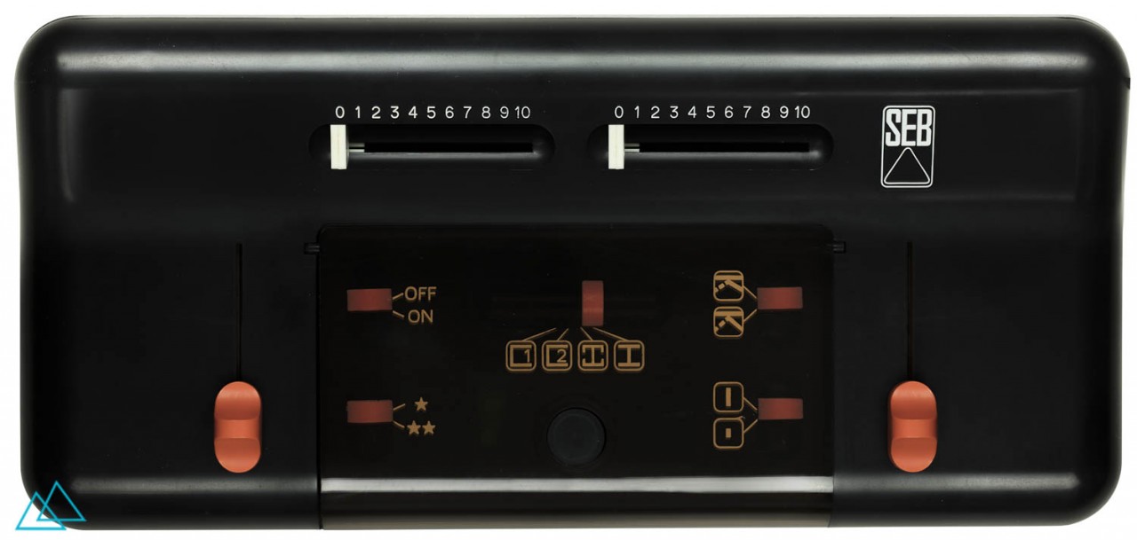 Top view dedicated video game console Seb Telescore 750