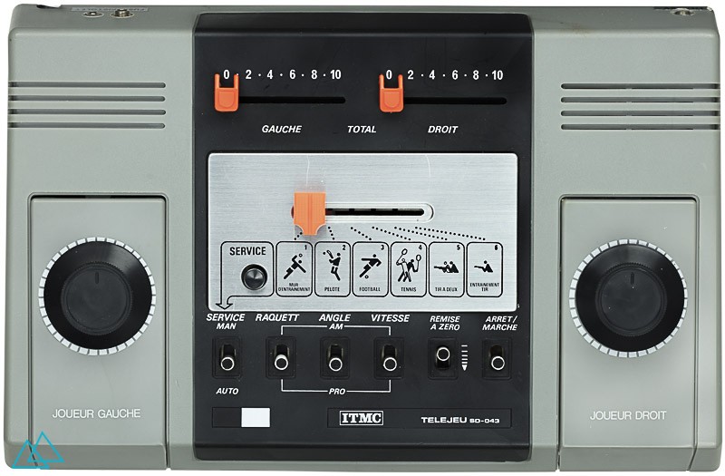 Top view dedicated video game console ITMC Telejeu SD-043