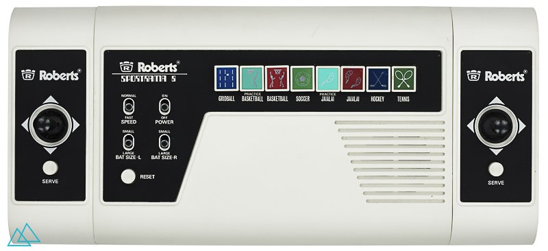 Top view dedicated video game console Roberts Sportrama 8