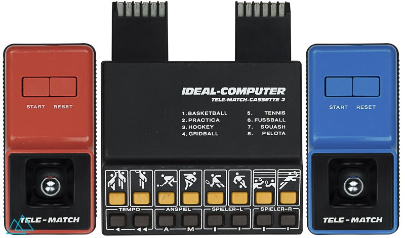 Top view dedicated video game console ITT Schaub-Lorenz Ideal Computer Tele-Match Cassette 2
