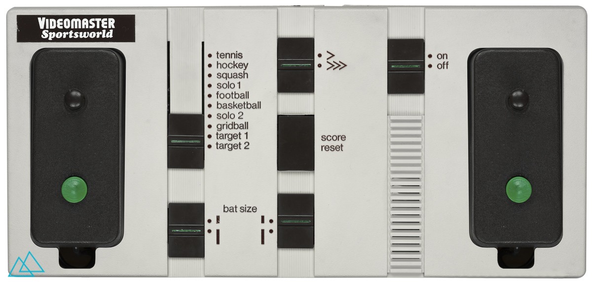 Top view dedicated video game console Videomaster Sportsworld VMV5